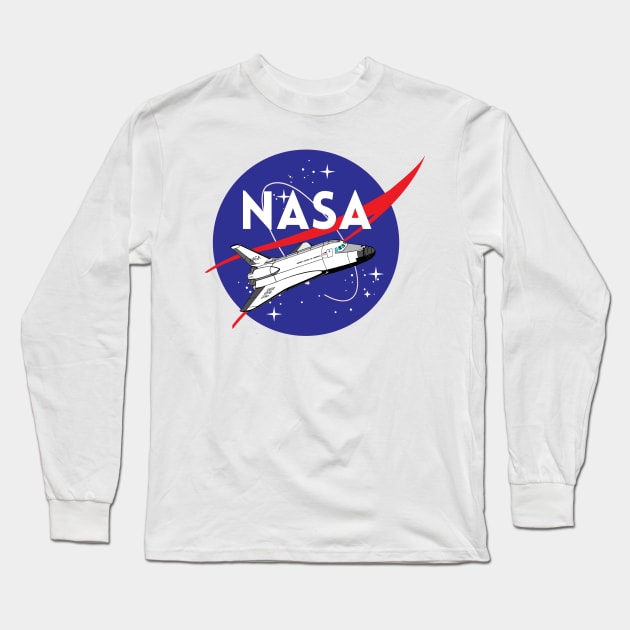 Nasa Logo design Long Sleeve T-Shirt by Mysticalart